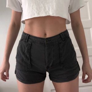 Charcoal grey cargo shorts!